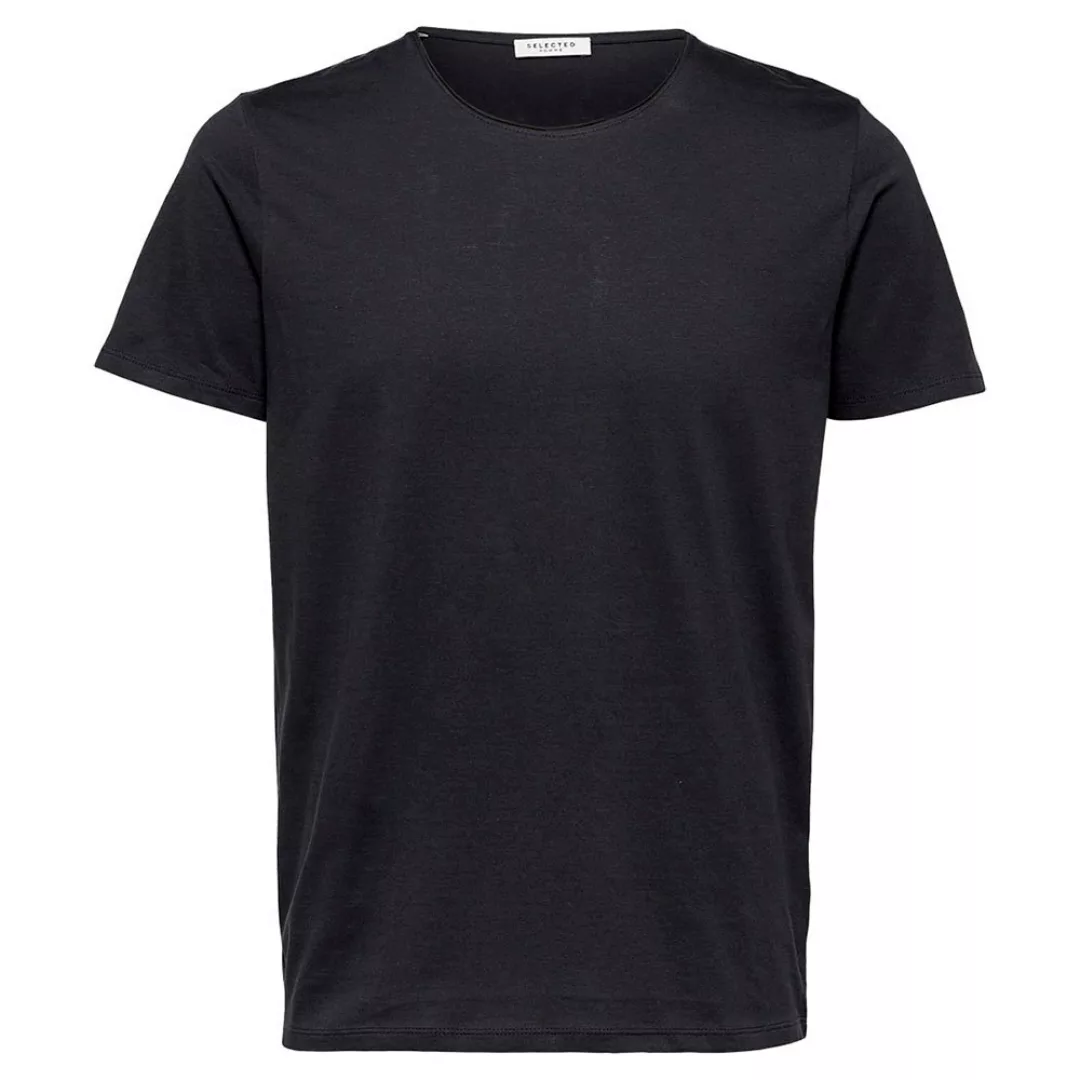 Selected Luke Kurzarm-t-shirt Mit O-ausschnitt S Black günstig online kaufen