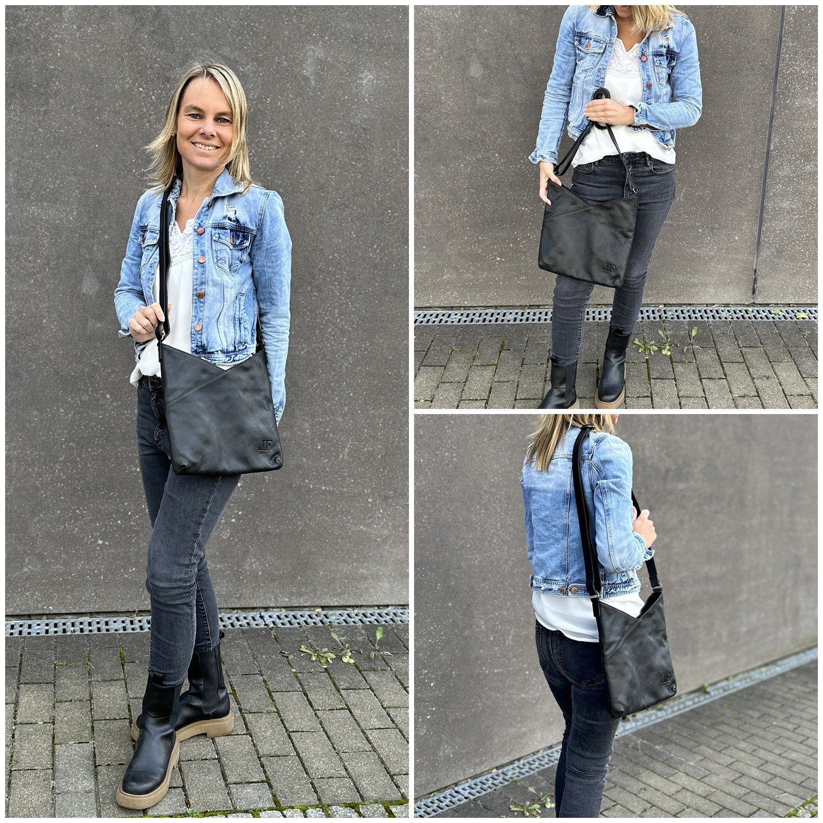 LECONI Umhängetasche Handtasche Ledertasche Damen Schultertasche günstig online kaufen