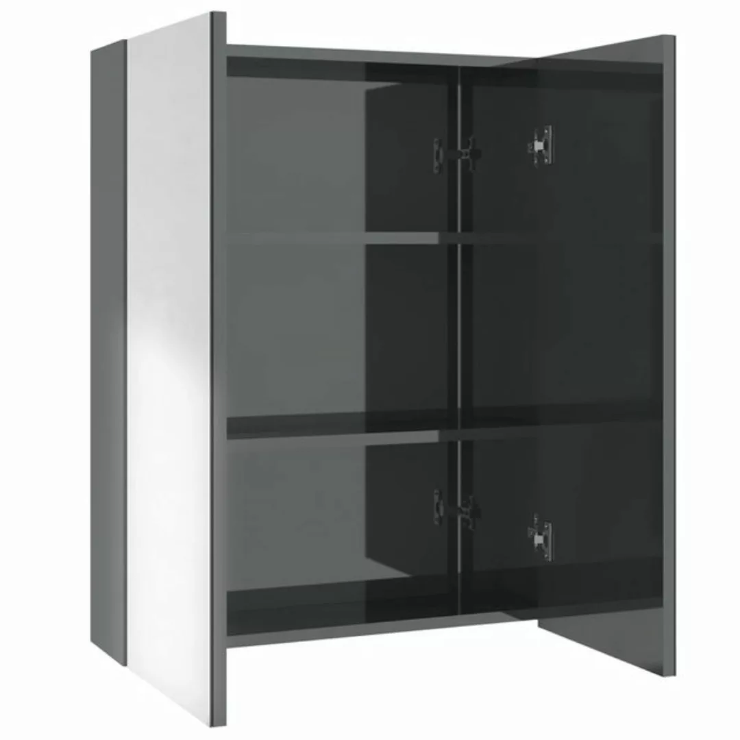 vidaXL Badezimmerspiegelschrank Bad-Spiegelschrank 60x15x75 cm MDF Glänzend günstig online kaufen
