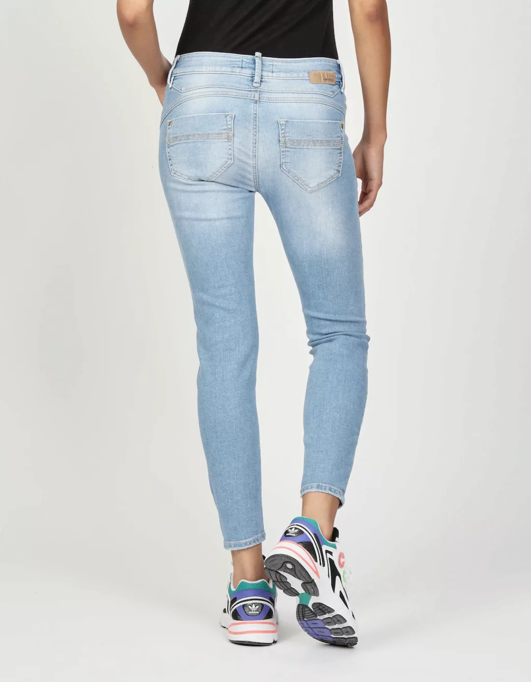 GANG Skinny-fit-Jeans "94NELE X-CROPPED", mit gekreuzter Gürtelschlaufe günstig online kaufen