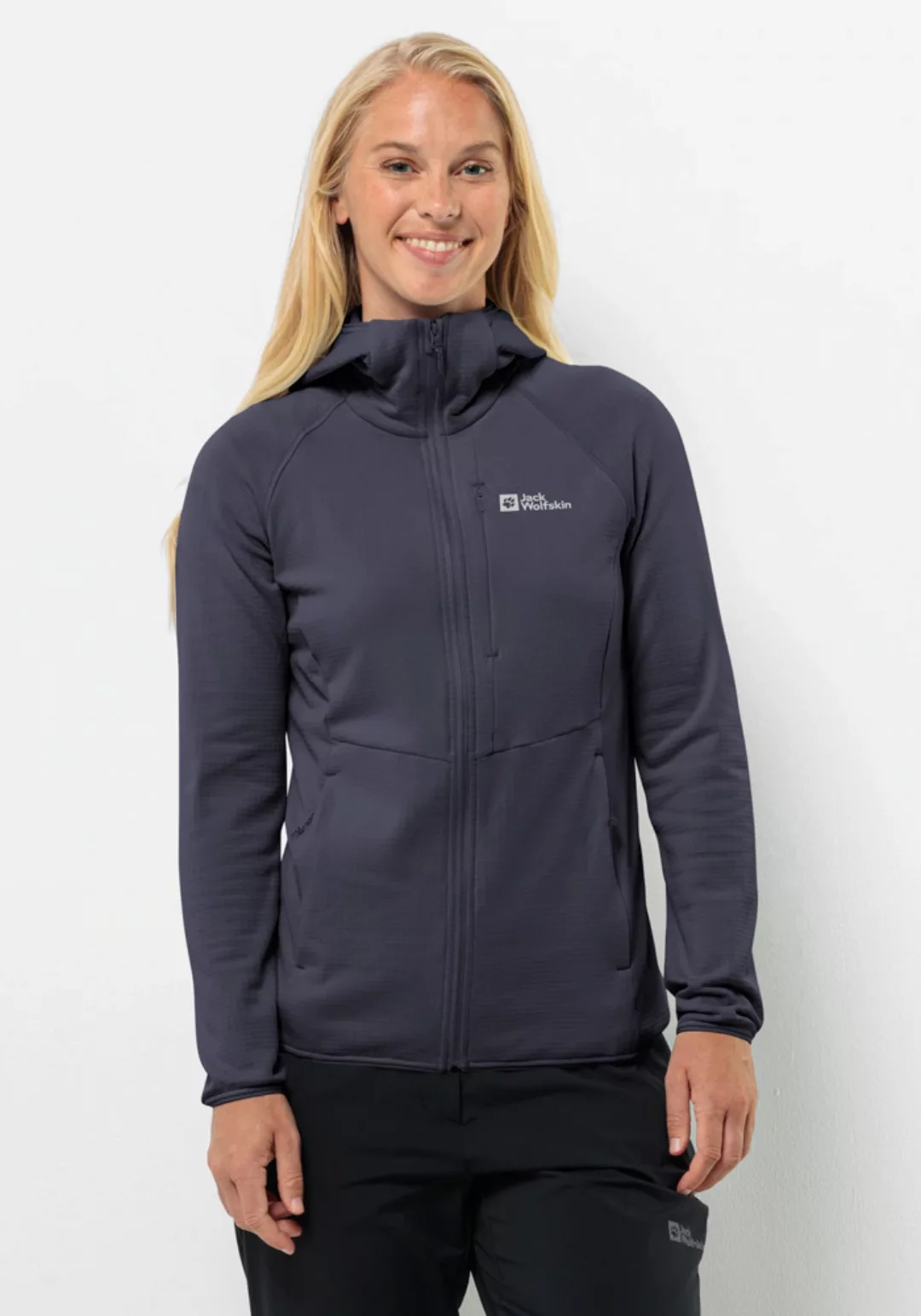 Jack Wolfskin Fleecejacke "KOLBENBERG HOODED FZ W", mit Kapuze günstig online kaufen