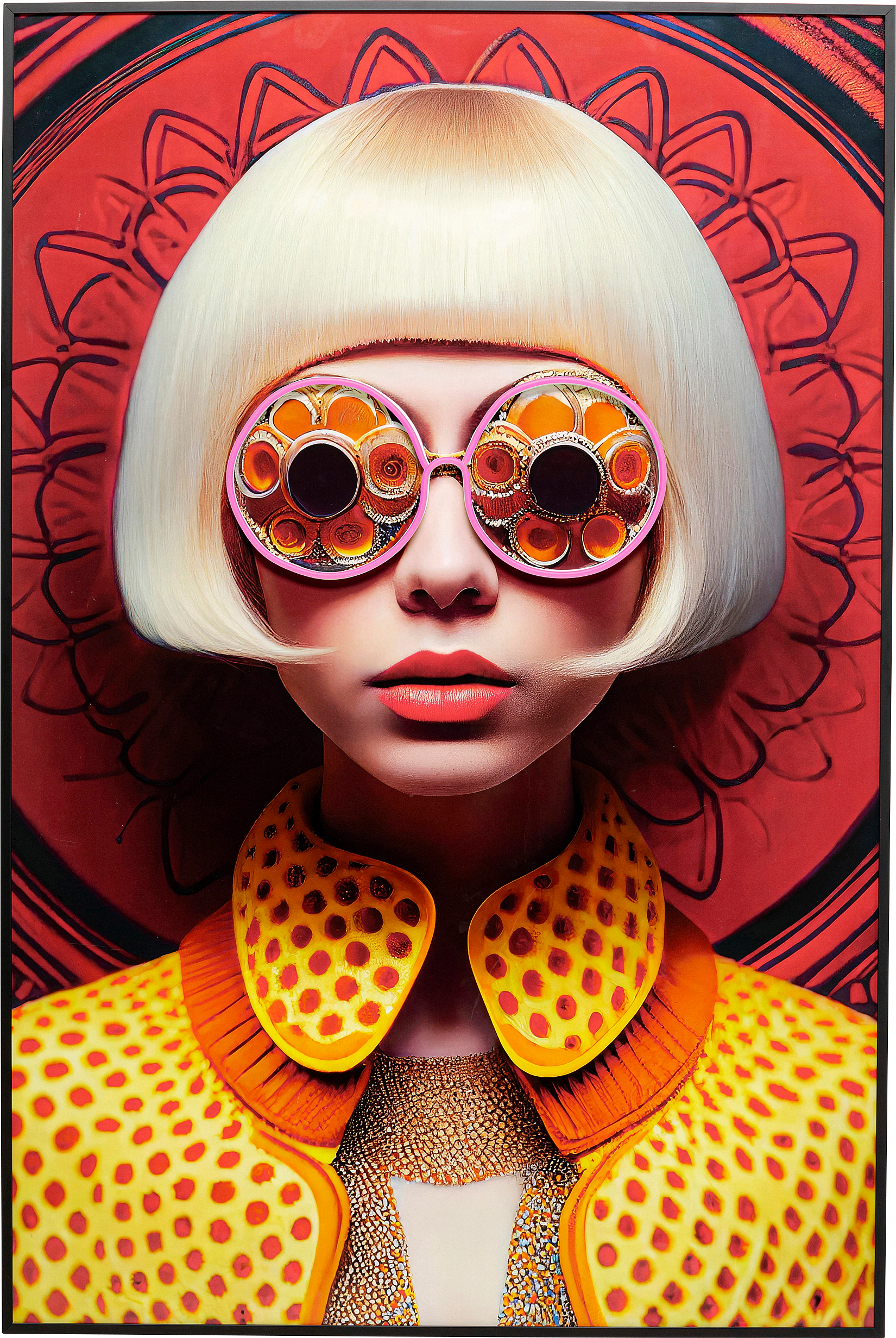 Kare Design LED-Bild "Bild Fancy Blonde Lady 120x80cm" günstig online kaufen