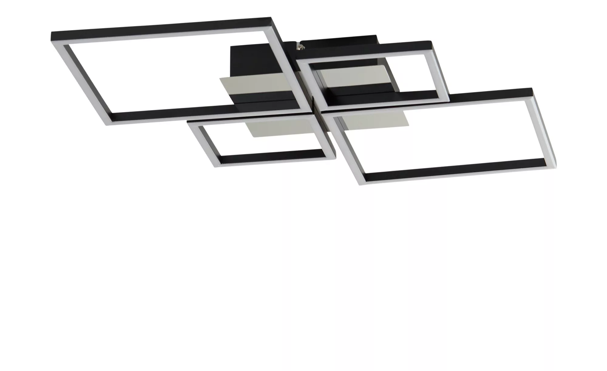 KHG LED Deckenleuchte 4-flammig - schwarz - 53 cm - 5,7 cm - 53 cm - Sconto günstig online kaufen