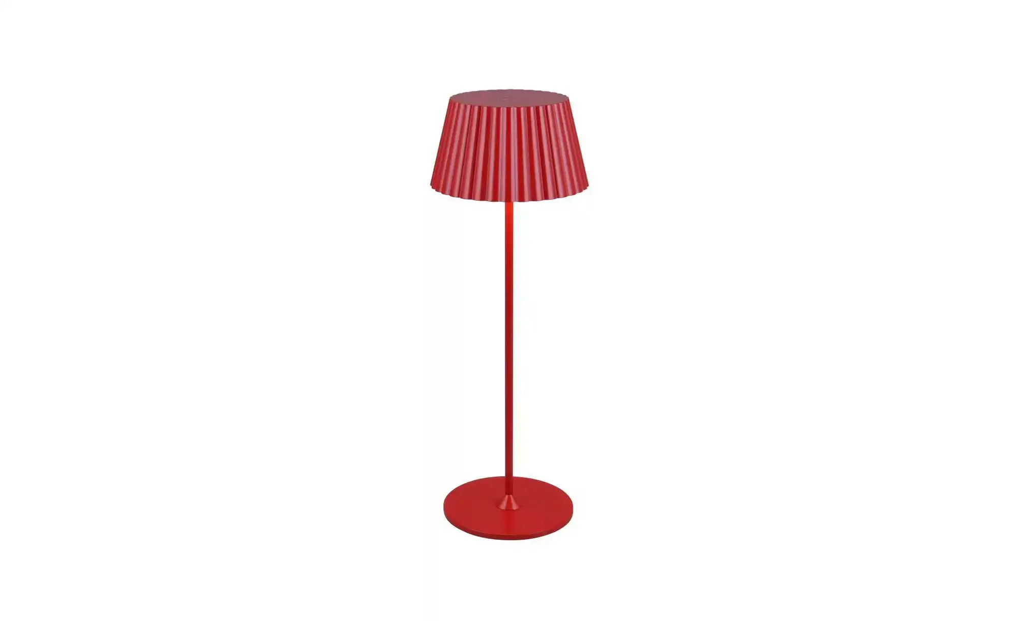 LED-Akku-Tischlampe Suarez, rot, Höhe 39 cm, Metall, dimmbar günstig online kaufen