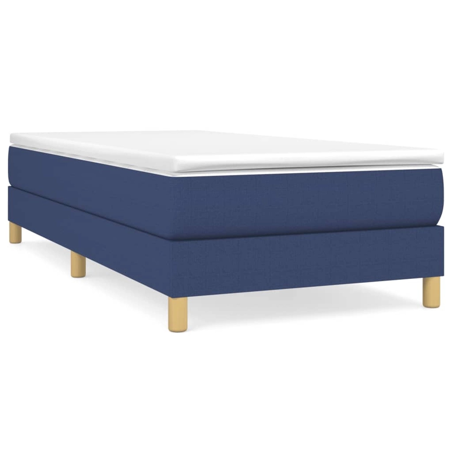 Vidaxl Boxspringbett Blau 80x200 Cm Stoff günstig online kaufen