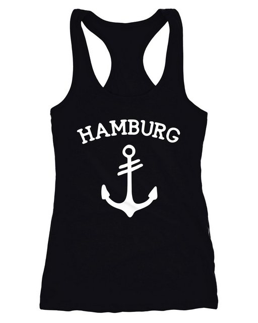 MoonWorks Tanktop Damen Tank-Top Anker Hamburg 2 Racerback Moonworks® günstig online kaufen