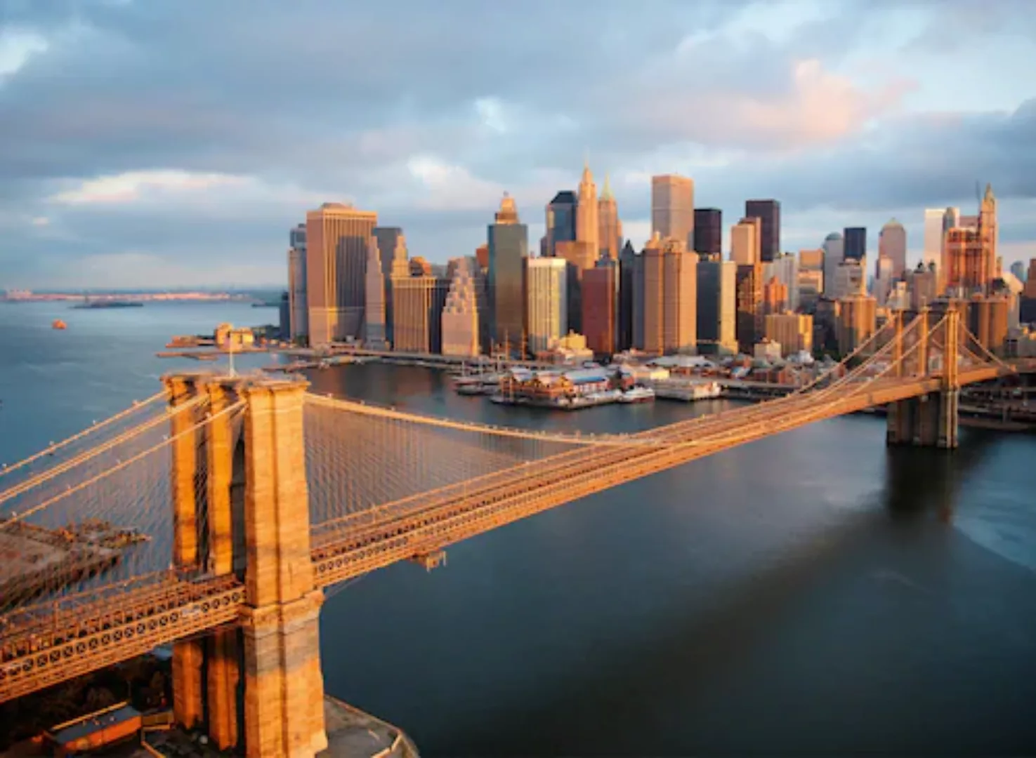 Papermoon Fototapete »Brooklyn Bridge Morning« günstig online kaufen