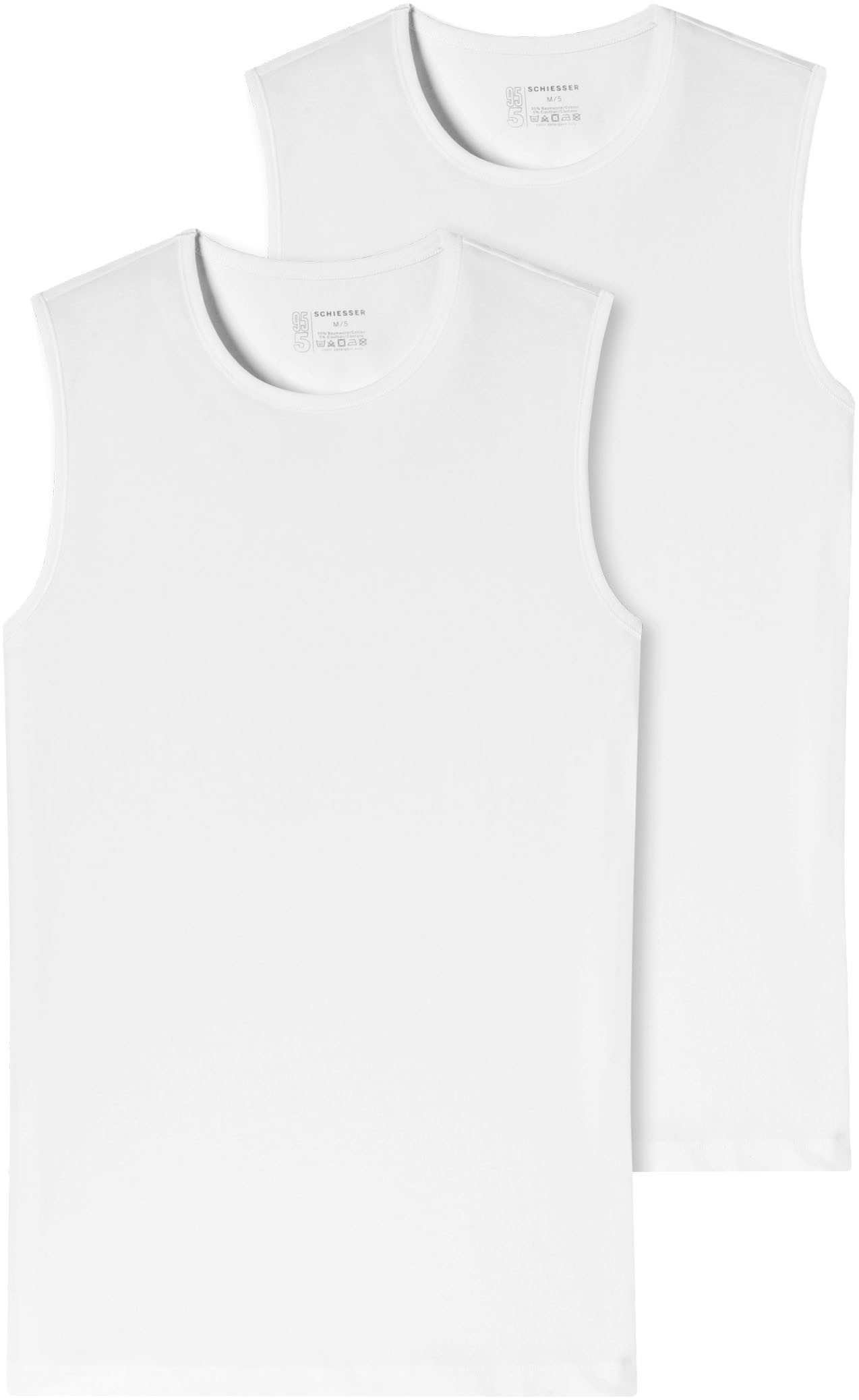 Schiesser Achselhemd ""95/5"", (2er-Pack), mit komfortablem Rundhals-Aussch günstig online kaufen