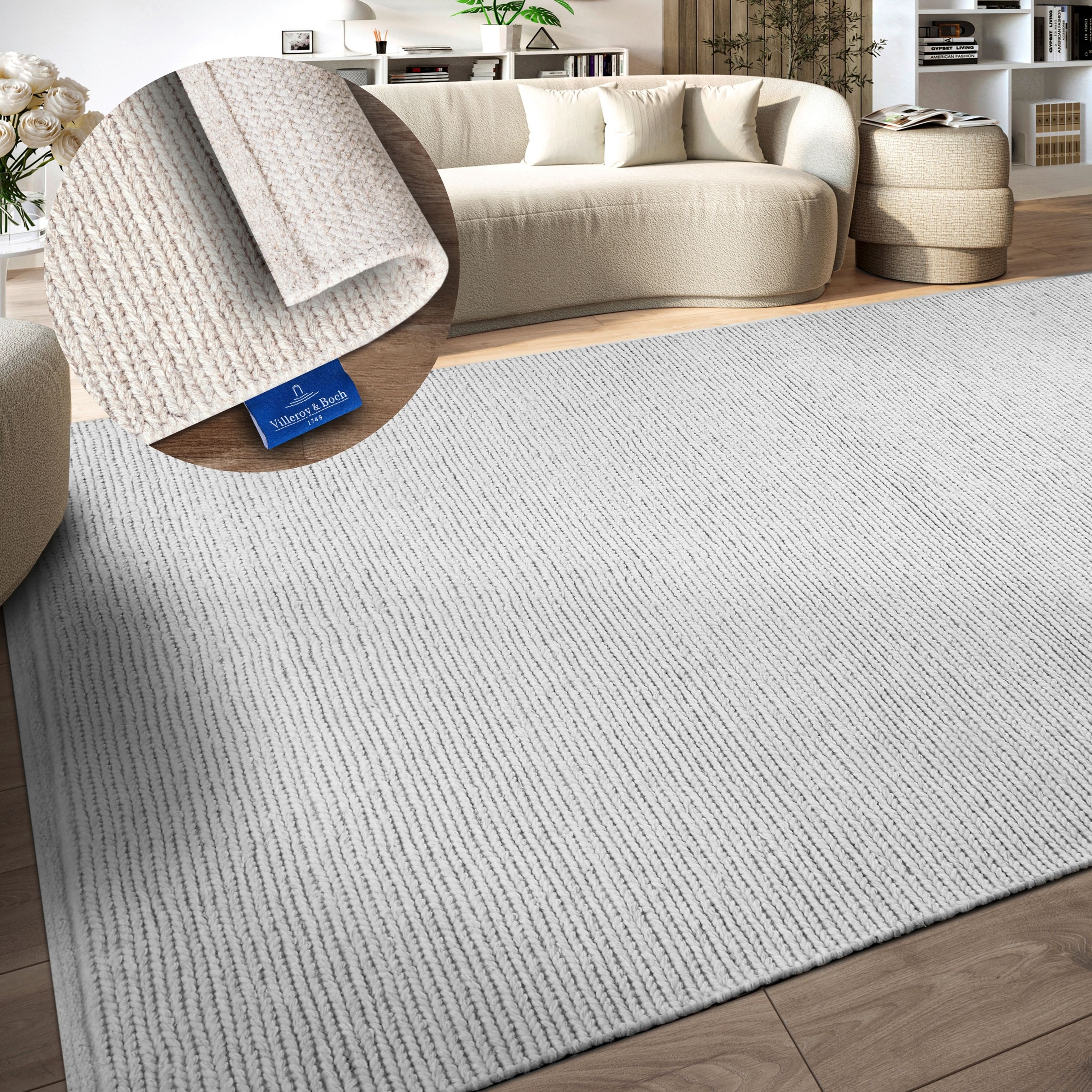 Villeroy & Boch Wollteppich »Francois«, rechteckig, 7 mm Höhe, in rund, ova günstig online kaufen