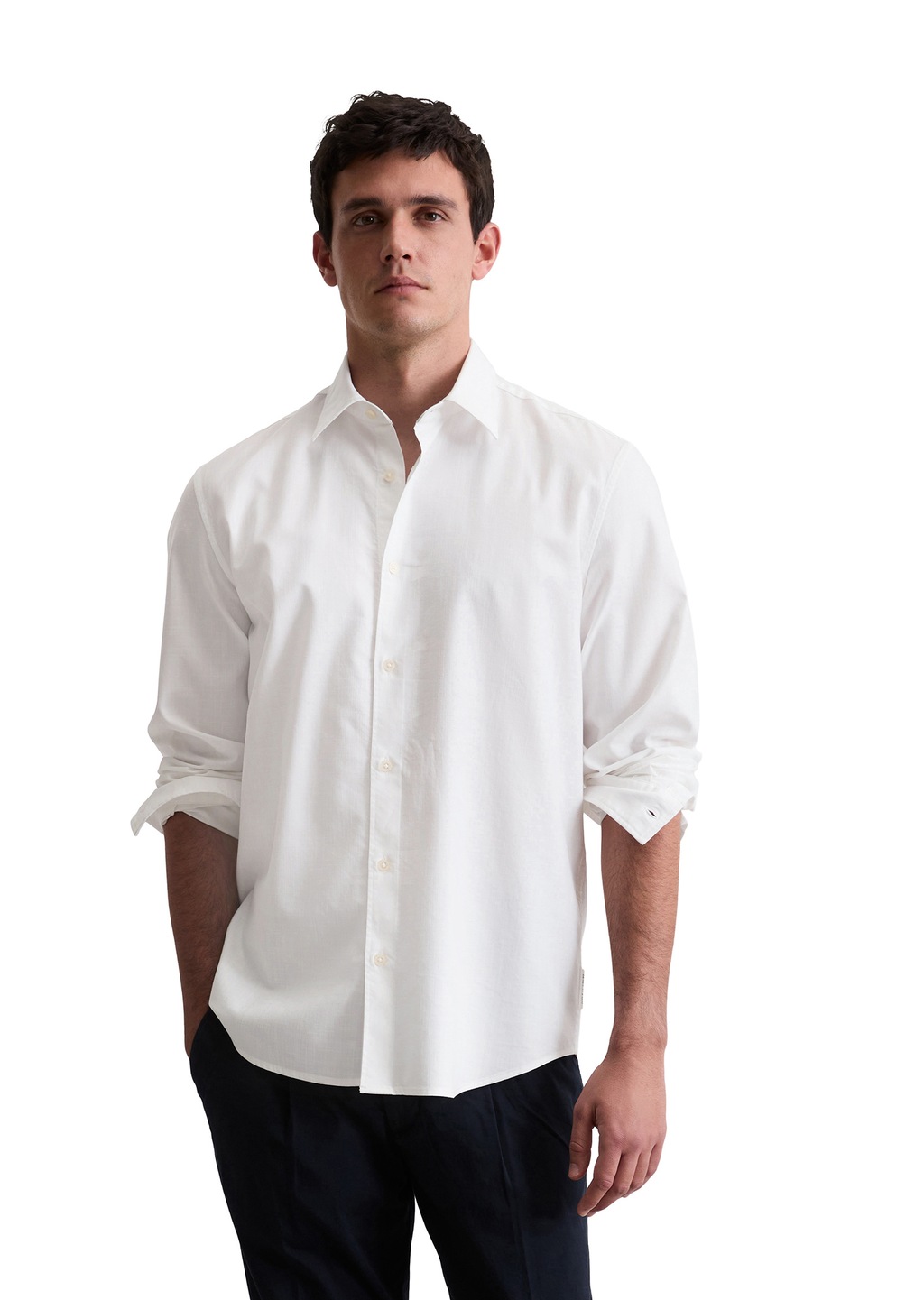 Marc OPolo Langarmhemd "aus Bio-Baumwolle und TENCEL™ Lyocell" günstig online kaufen