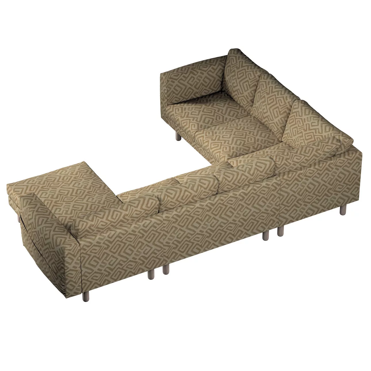 Bezug für Norsborg 5-Sitzer Ecksofa mit Recamiere, mocca, Norsborg Bezug fü günstig online kaufen