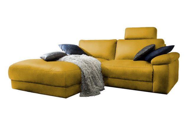 KAWOLA Ecksofa LOLA, Sofa Stoff od. Leder, Recamiere rechts od. links, vers günstig online kaufen