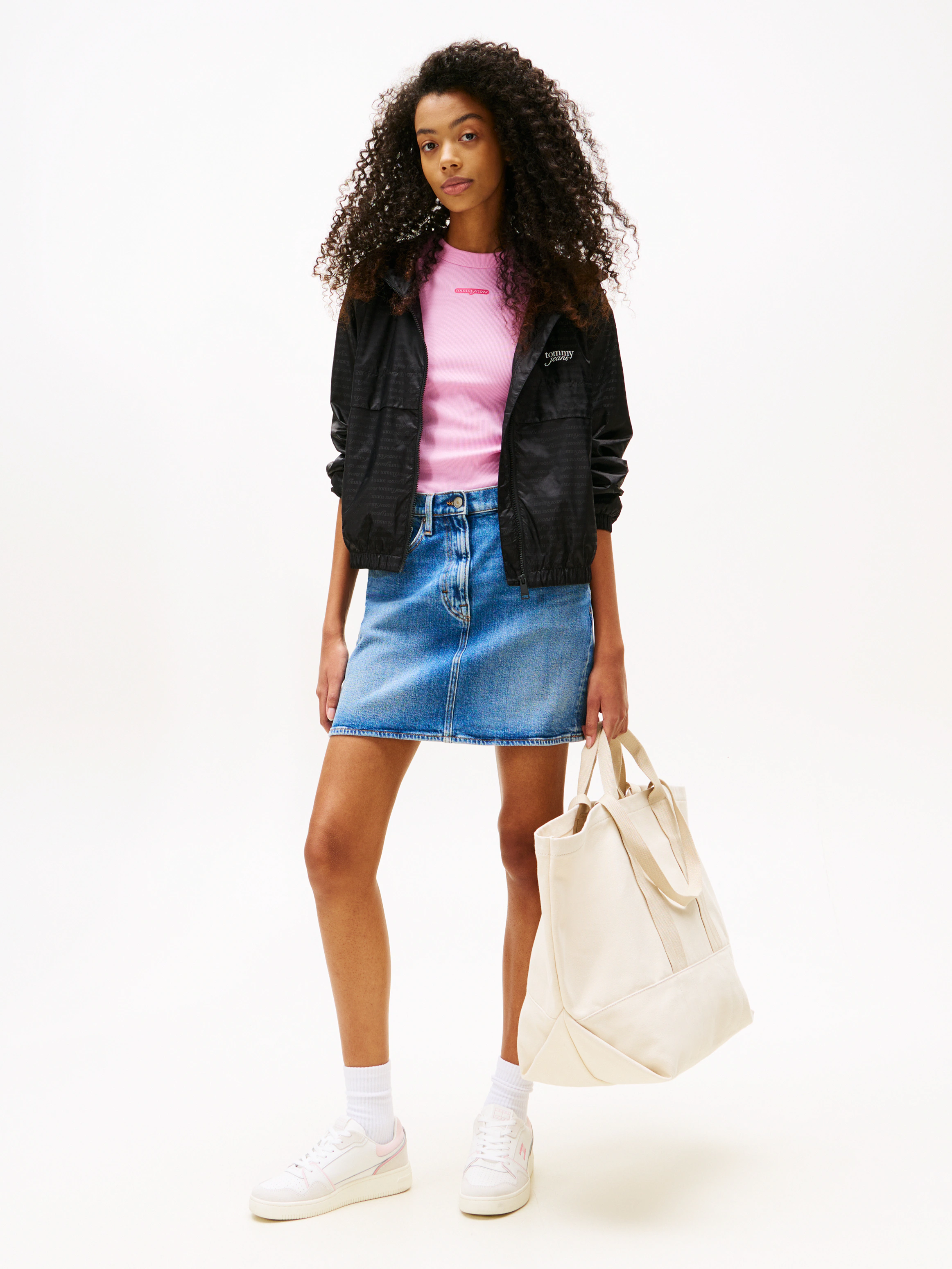 Tommy Jeans Windbreaker "TJW JACQUARD WINDERBREAKER", mit Kapuze günstig online kaufen