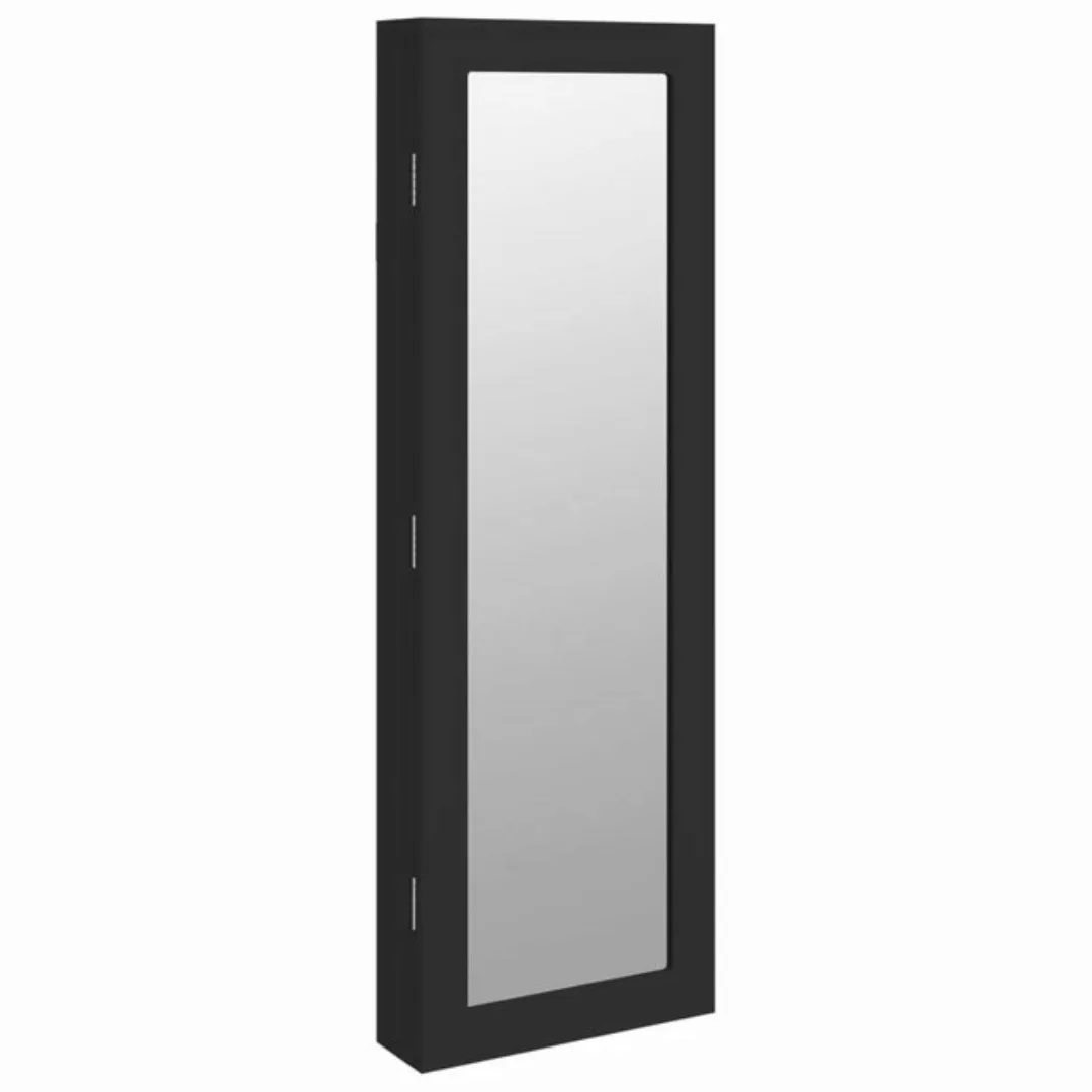 vidaXL Spiegelschrank Schmuckschrank mit Spiegel Wandmontage Schwarz 30x8,5 günstig online kaufen