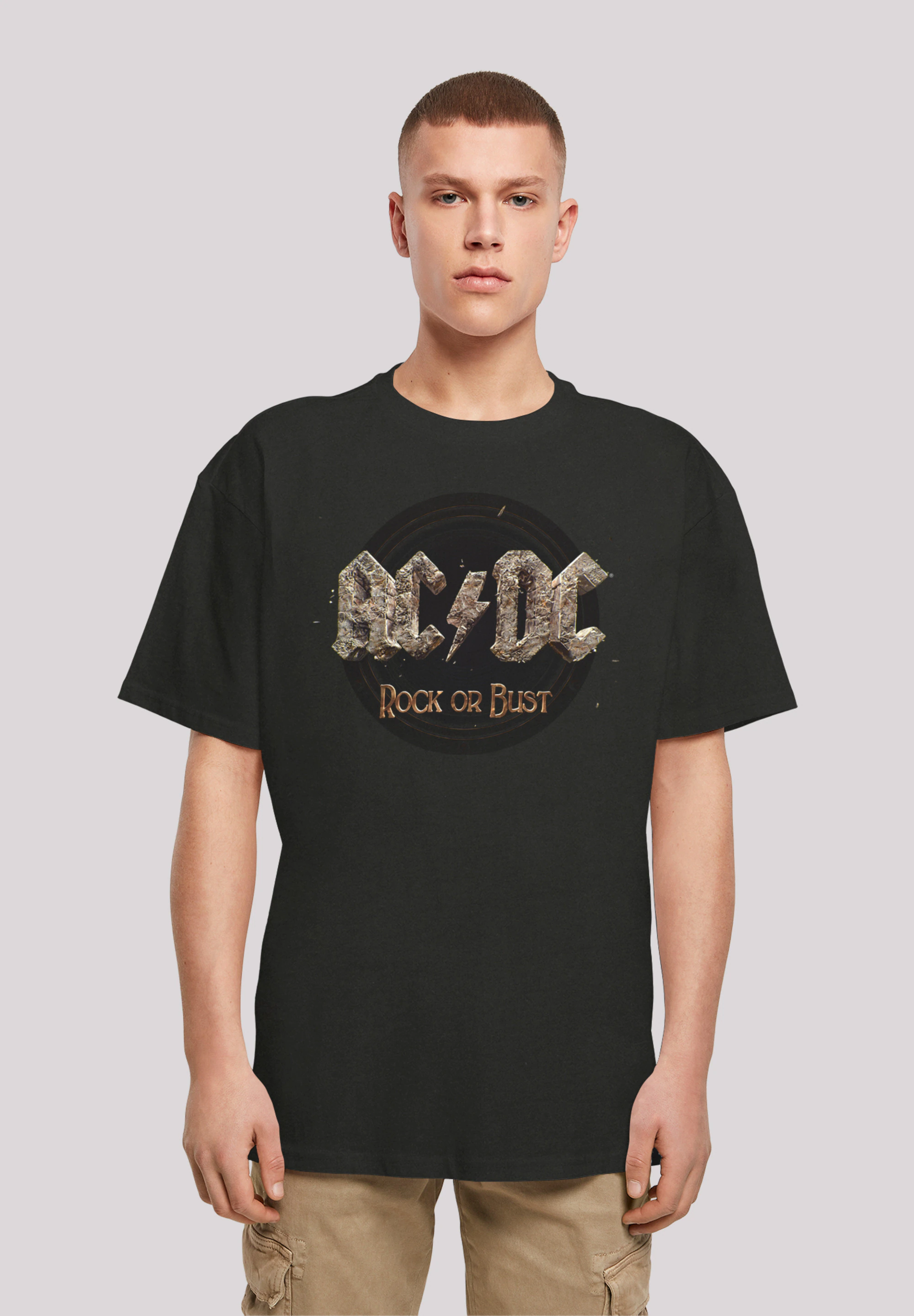 F4NT4STIC T-Shirt "ACDC Rock Band Shirt Rock or Bust", Print günstig online kaufen