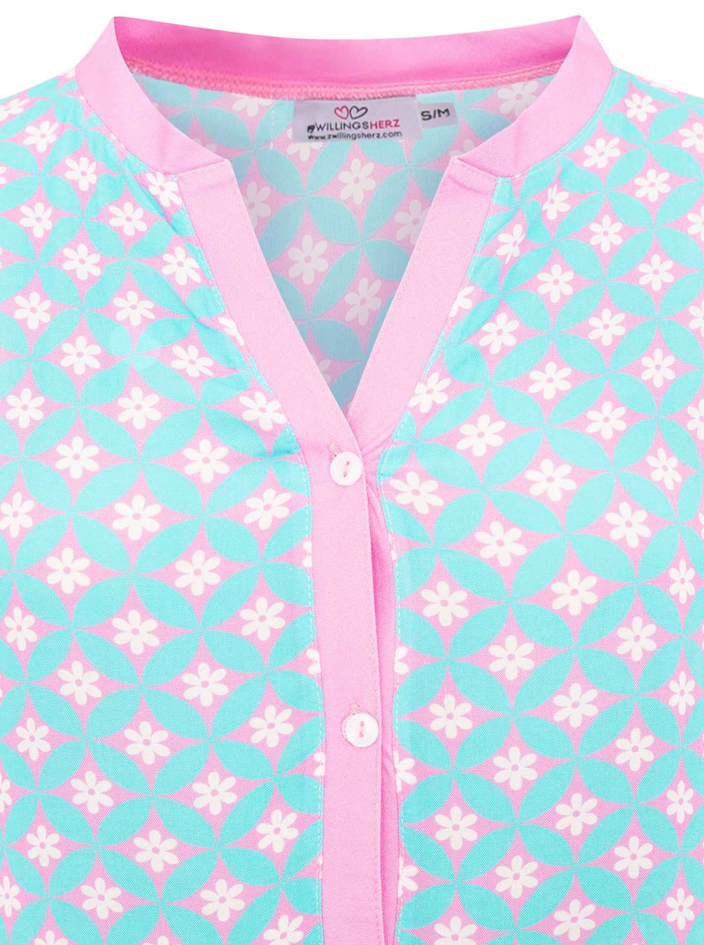 Zwillingsherz Maxikleid "Positive Vibes" mit Mustermix, günstig online kaufen