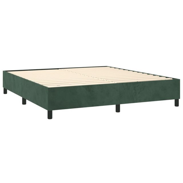 furnicato Bett Boxspringbett mit Matratze Dunkelgrün 180x200 cm Samt (1-tlg günstig online kaufen