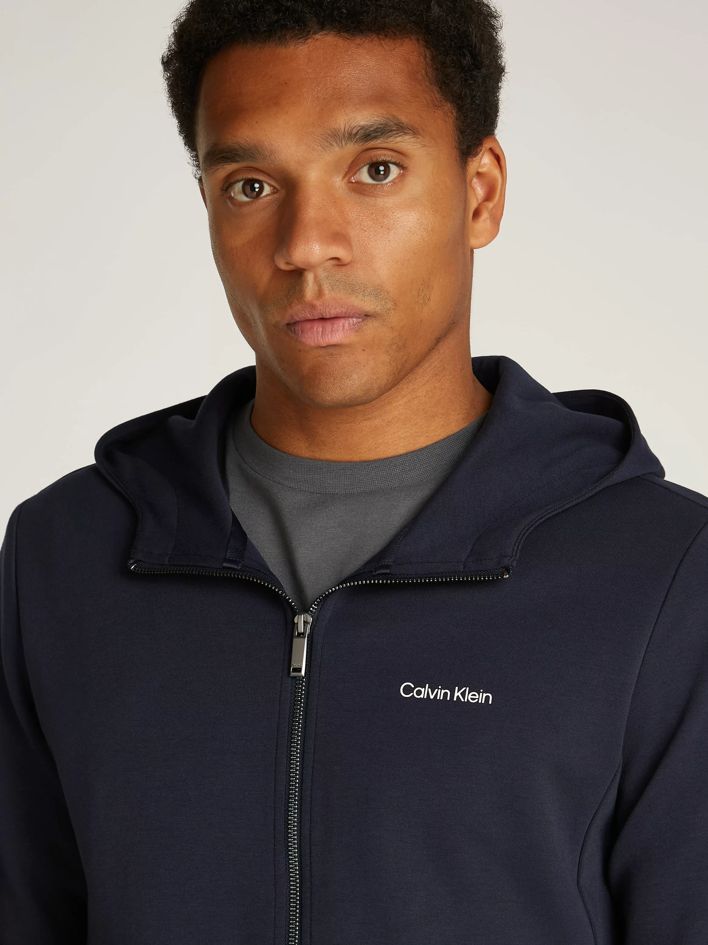 Calvin Klein Sweatjacke "MICRO LOGO REPREVE HOODIE JACKET", mit Logoschrift günstig online kaufen