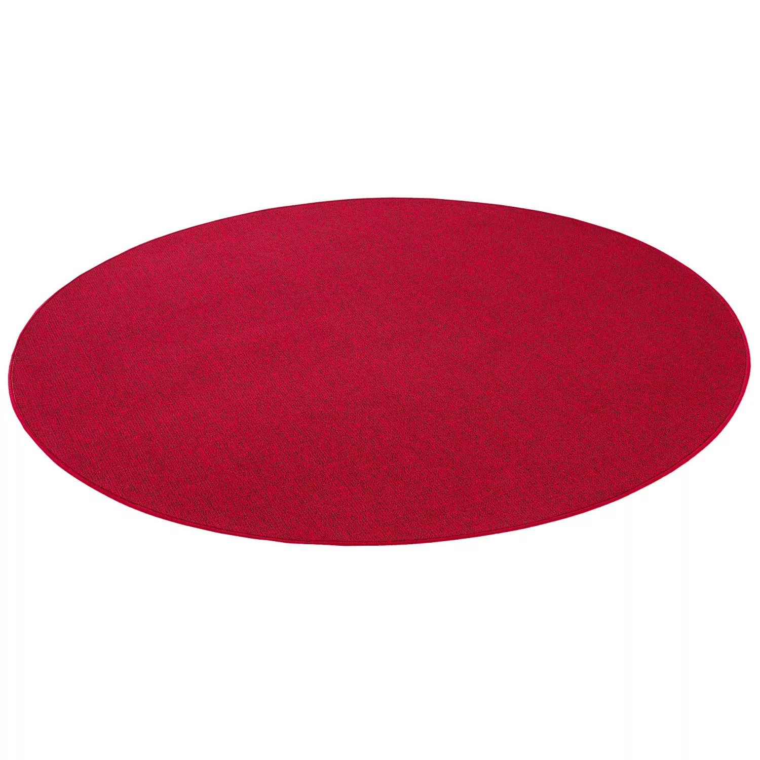 Snapstyle Feinschlingen Velour Teppich Strong Rot 160cm Rund günstig online kaufen