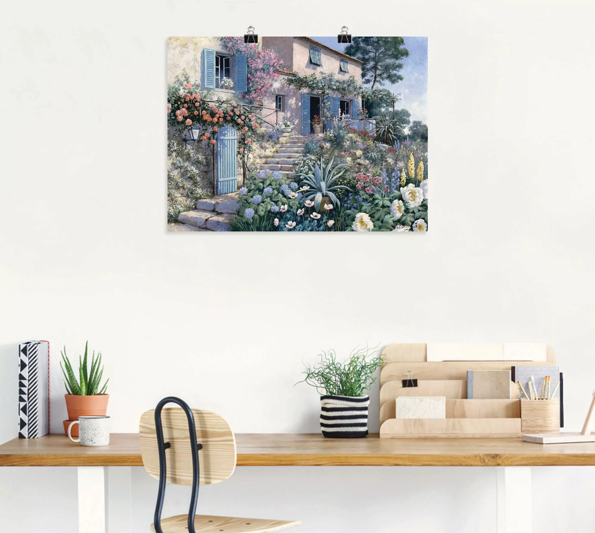 Artland Wandbild "Stufen zum", Garten, (1 St.), als Leinwandbild, Poster, W günstig online kaufen
