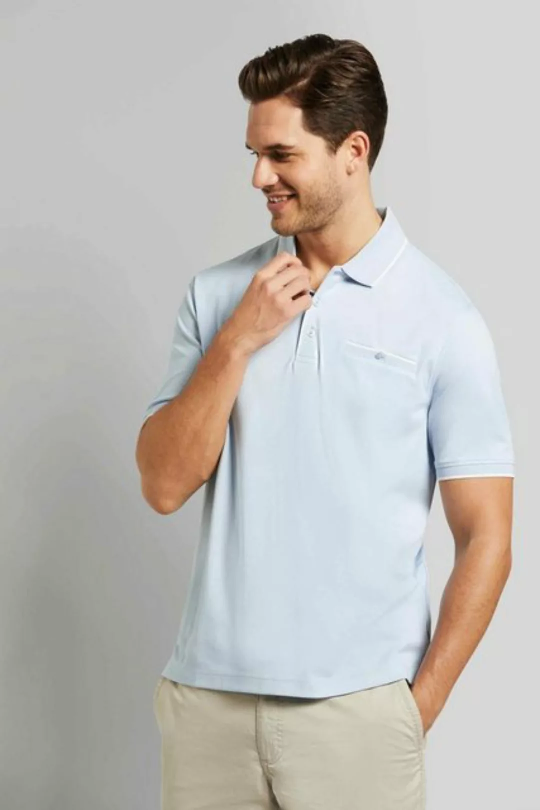 bugatti Poloshirt, mit farblich abgesetzten Details günstig online kaufen