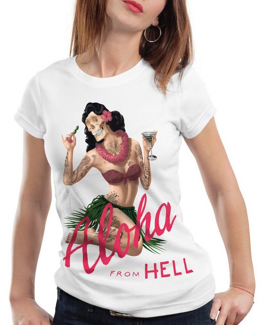 style3 T-Shirt Aloha from Hell tattoo hawaii surfer usa tätowiert punk rock günstig online kaufen