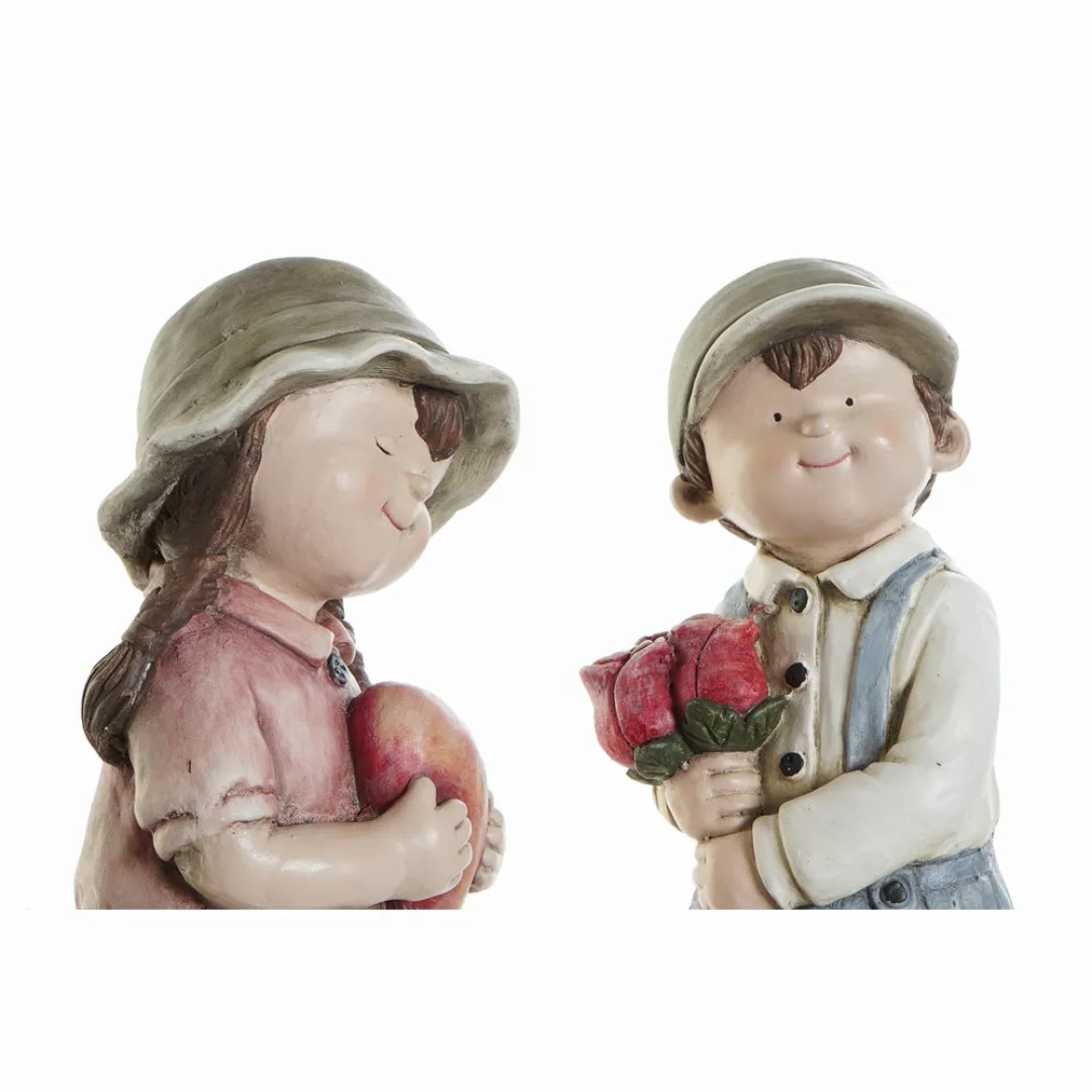 Deko-figur Dkd Home Decor Fiberglas Blau Rosa Kind (19 X 16 X 45 Cm) (2 Pcs günstig online kaufen