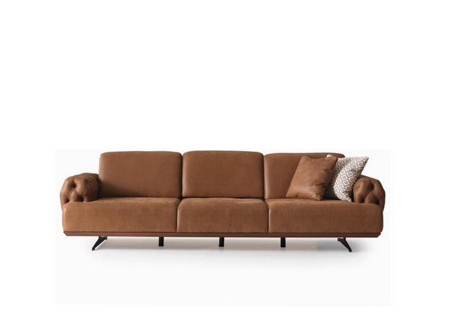 Xlmoebel Sofa Neues braunes Luxus-Sofa im Chesterfield-Design für vier Pers günstig online kaufen