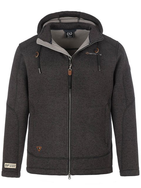 Dry Fashion Fleecejacke Herren Jacke Kappeln Fleece mit Kapuze - Wärmende K günstig online kaufen