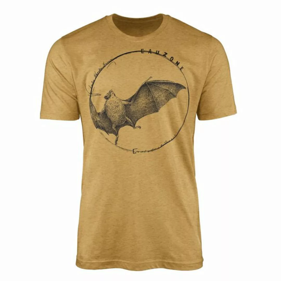 Sinus Art T-Shirt Evolution Herren T-Shirt Vampirfledermaus günstig online kaufen