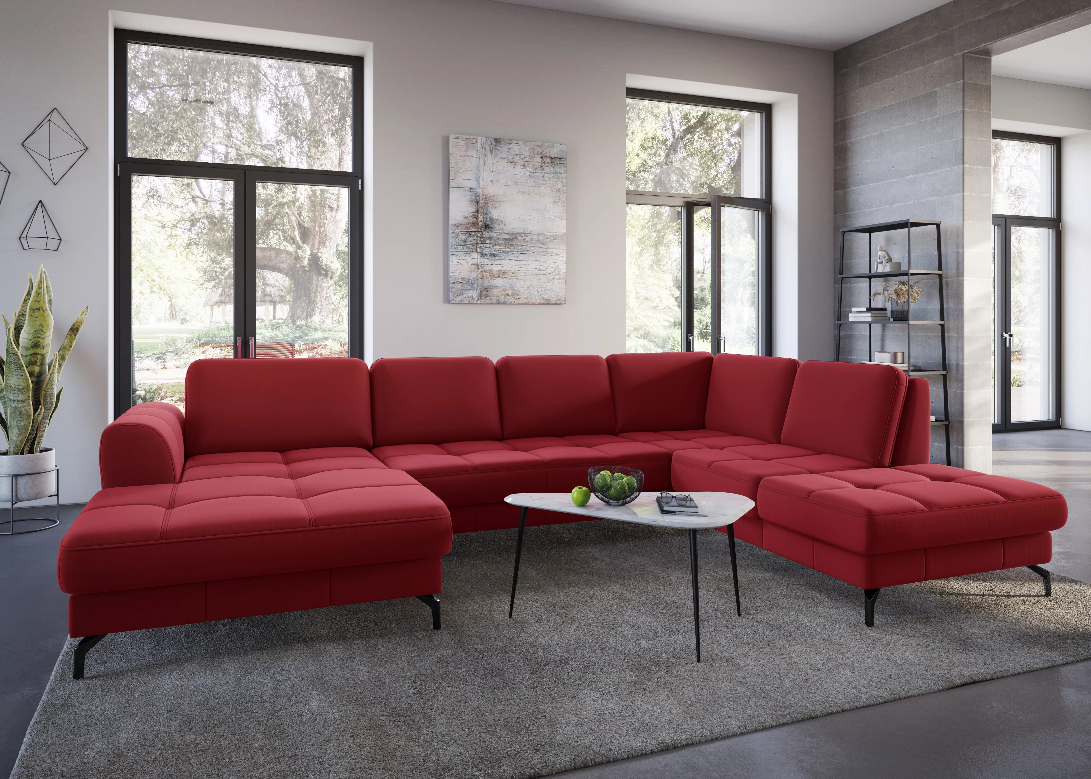 sit&more Wohnlandschaft "Bendigo U-Form", inklusive Sitztiefenverstellung, günstig online kaufen