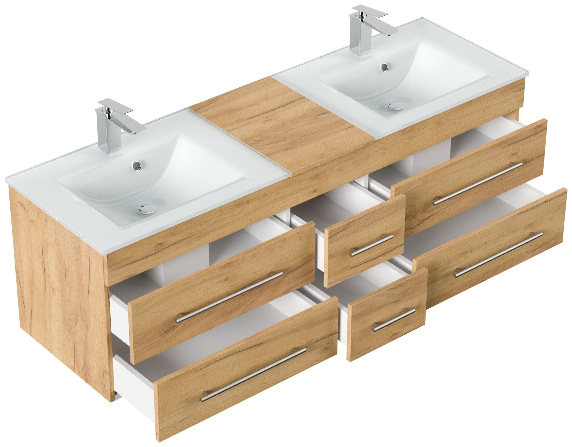 Magnolia Home Doppelwaschtisch Badmöbel Vitro XL günstig online kaufen