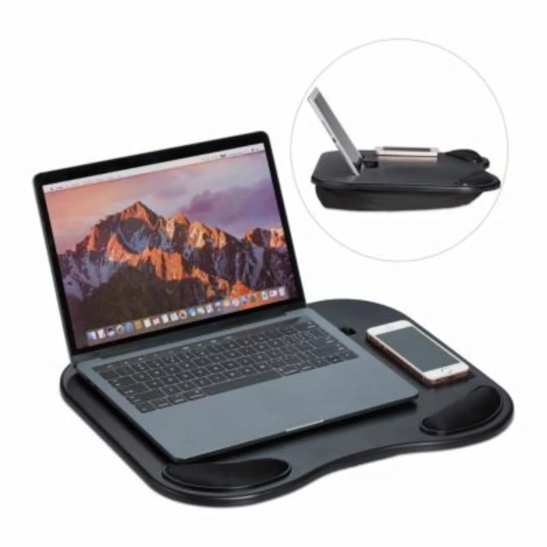 relaxdays Kniekissen Laptop schwarz günstig online kaufen