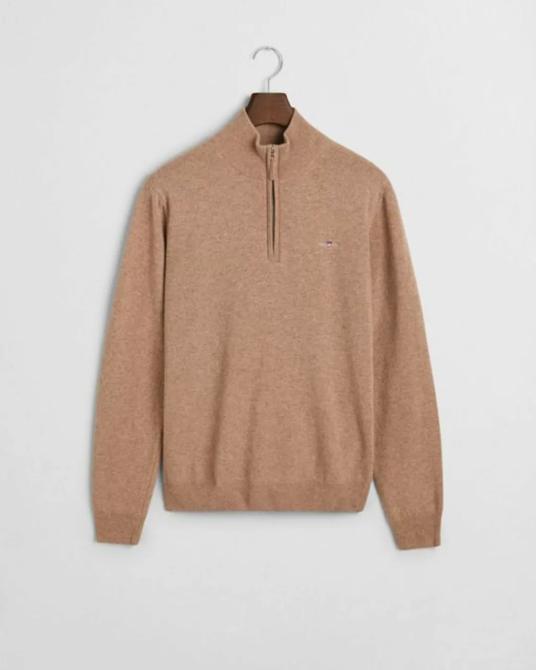 Gant Halfzip-Wollpullover Dunkelblau - Größe L günstig online kaufen