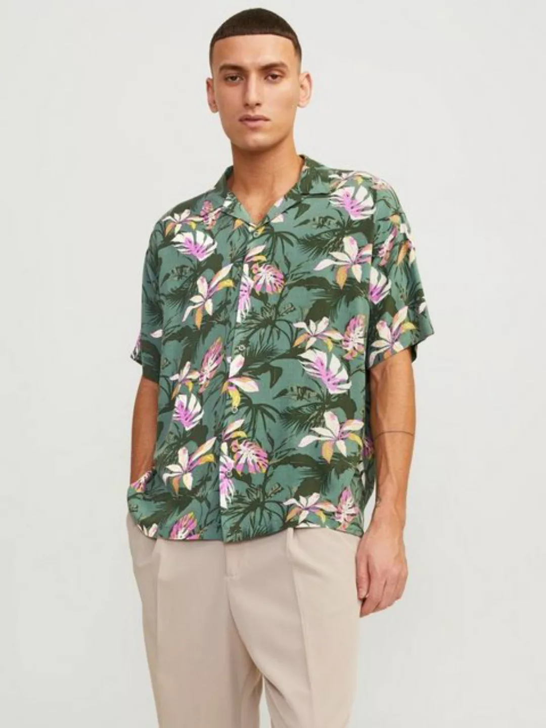 Jack & Jones Hawaiihemd JORLUKE TAMPA AOP SHIRT SS SN günstig online kaufen