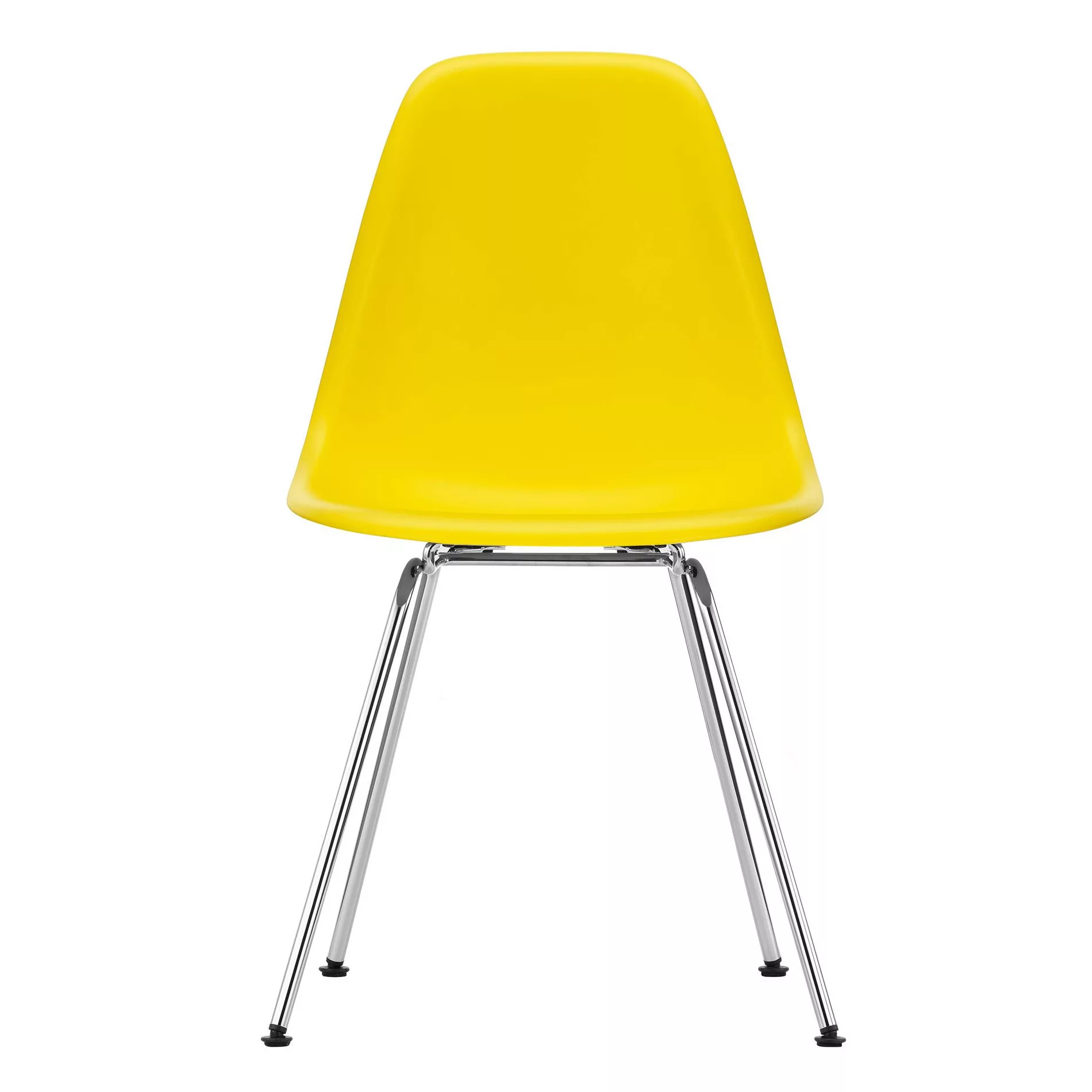 Vitra - Eames Plastic Side Chair DSX Gestell verchromt - sunlight/Sitzschal günstig online kaufen