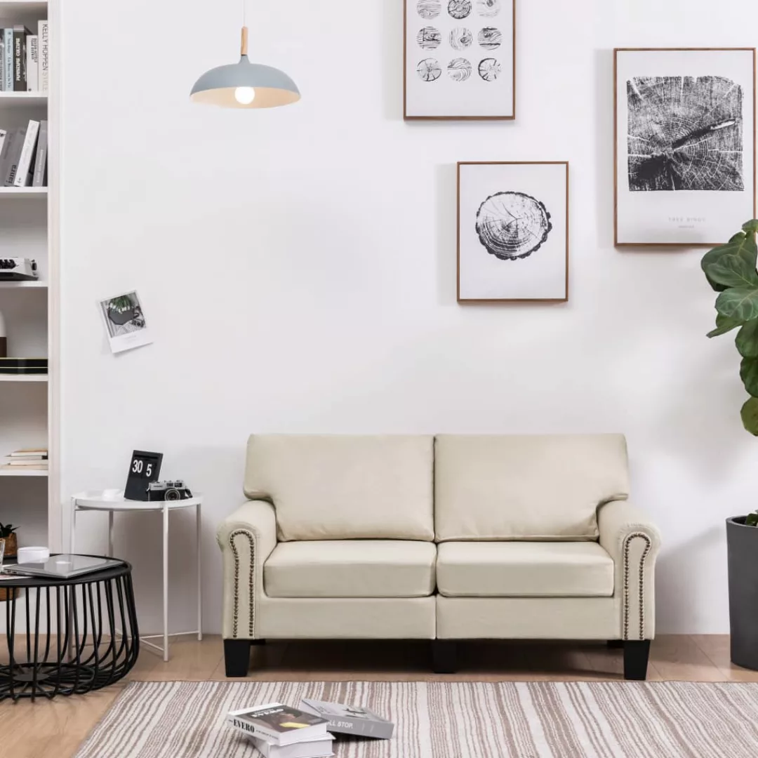 2-sitzer-sofa Creme Stoff günstig online kaufen