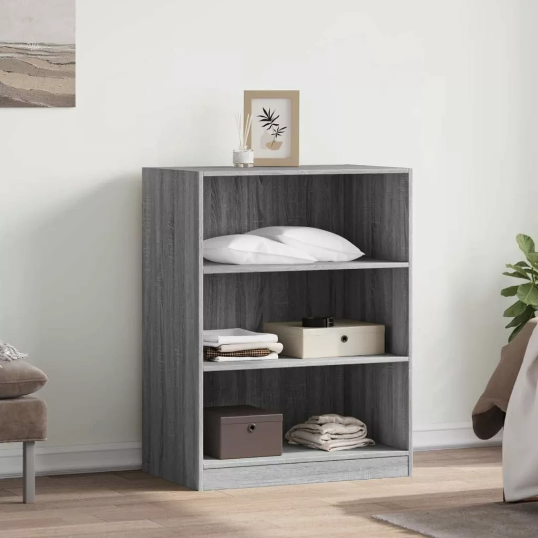 vidaXL Kleiderständer Kleiderschrank Grau Sonoma 77x48x102 günstig online kaufen