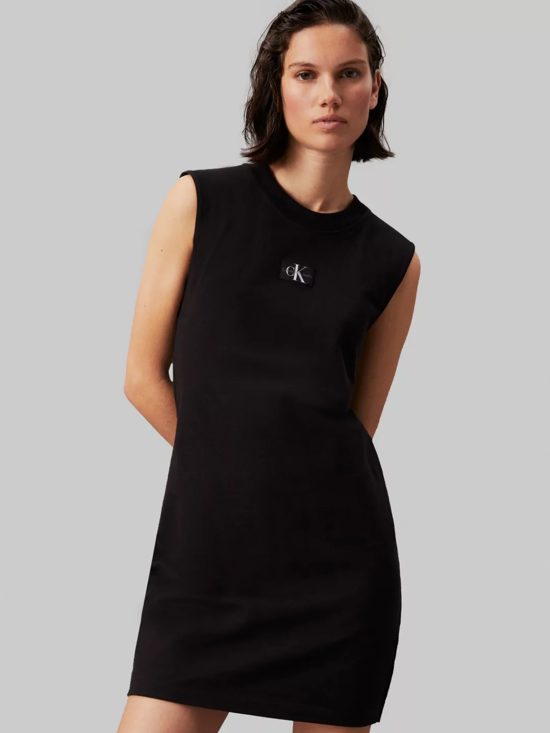 Calvin Klein Jeans Shirtkleid "WOVEN LABEL LOOSE TEE DRESS", mit Logopatch günstig online kaufen