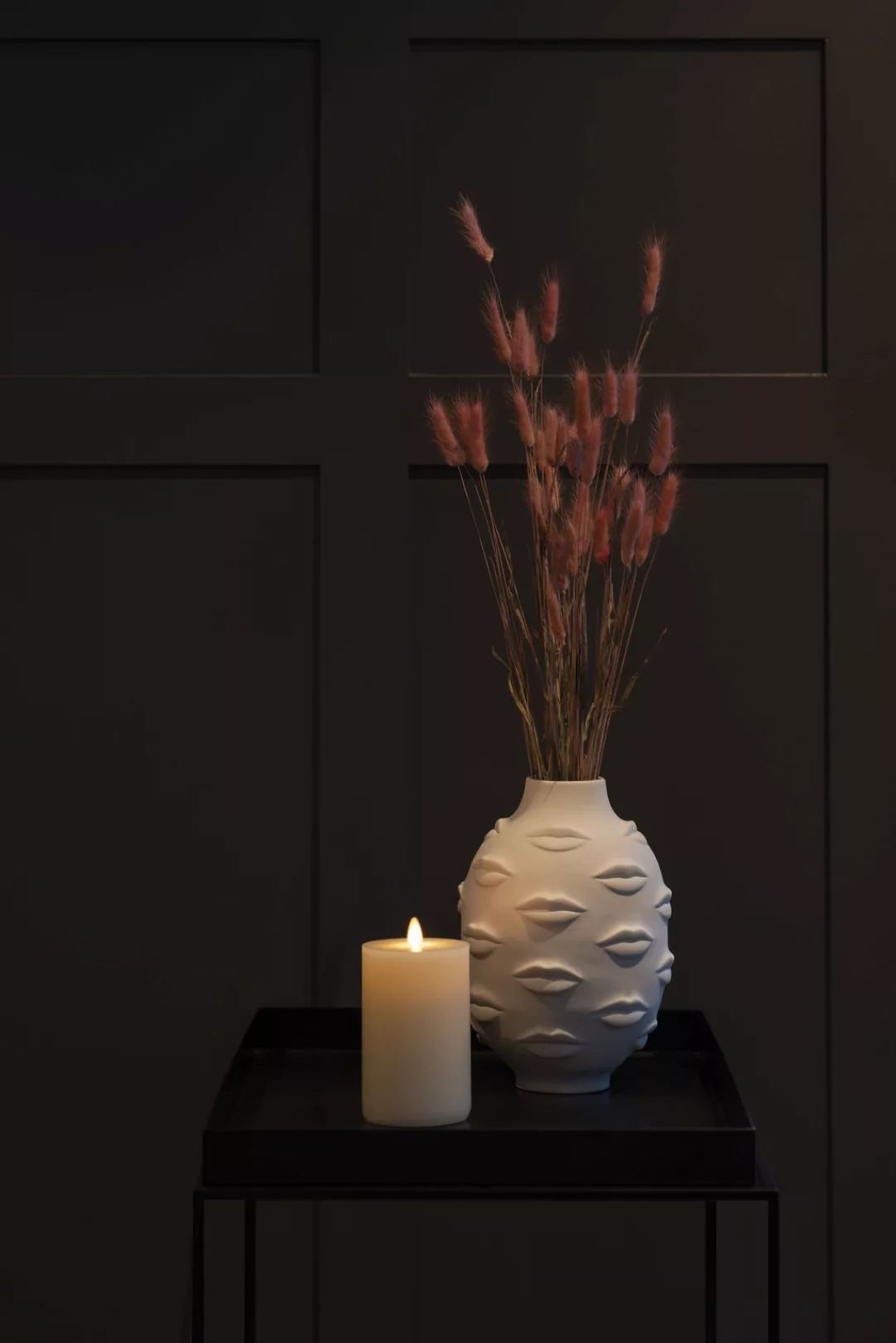 KONSTSMIDE LED-Kerze, Echtwachskerze, handgegossen, m. 3D Flamme, per Touch günstig online kaufen