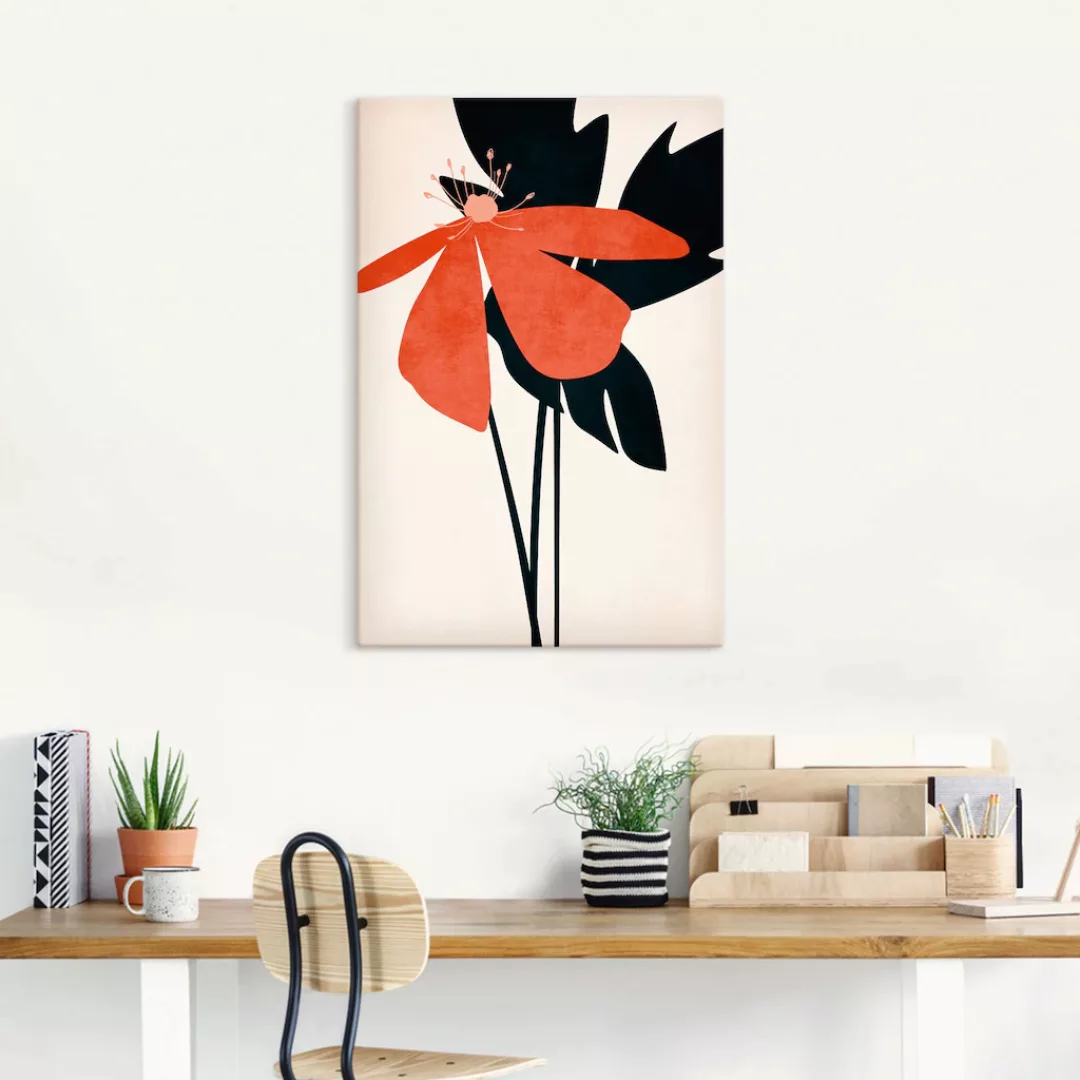 Artland Wandbild "Denke an dich", Blumenbilder, (1 St.), als Leinwandbild, günstig online kaufen