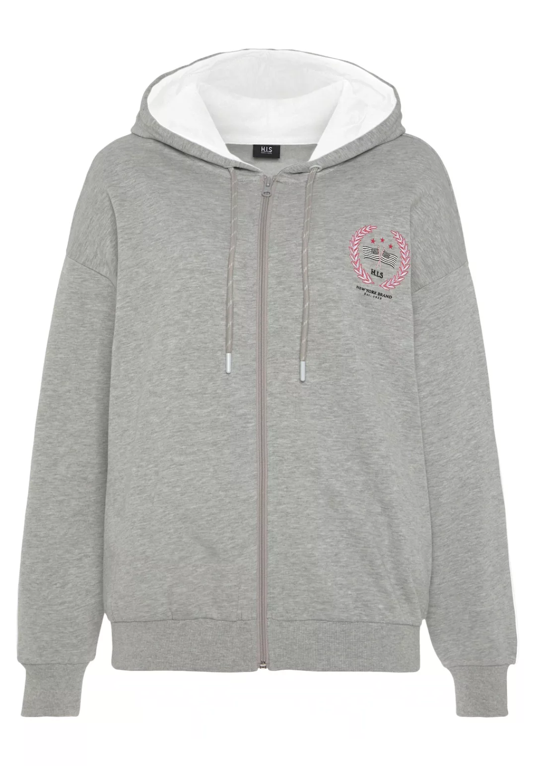 H.I.S Sweatjacke, mit schöner Stickerei, Loungeanzug günstig online kaufen