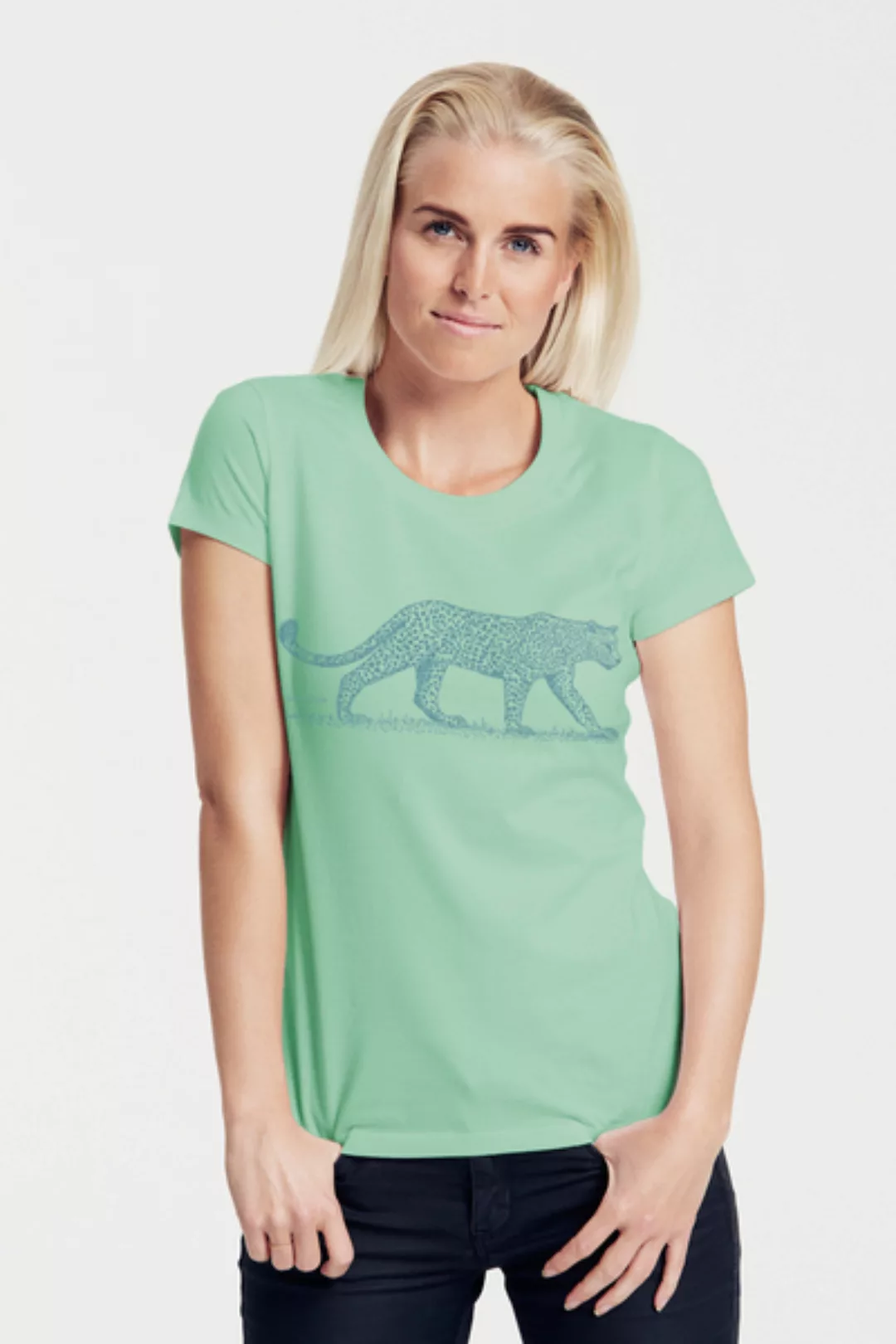 Bio-damen-t-shirt "Leopard" günstig online kaufen