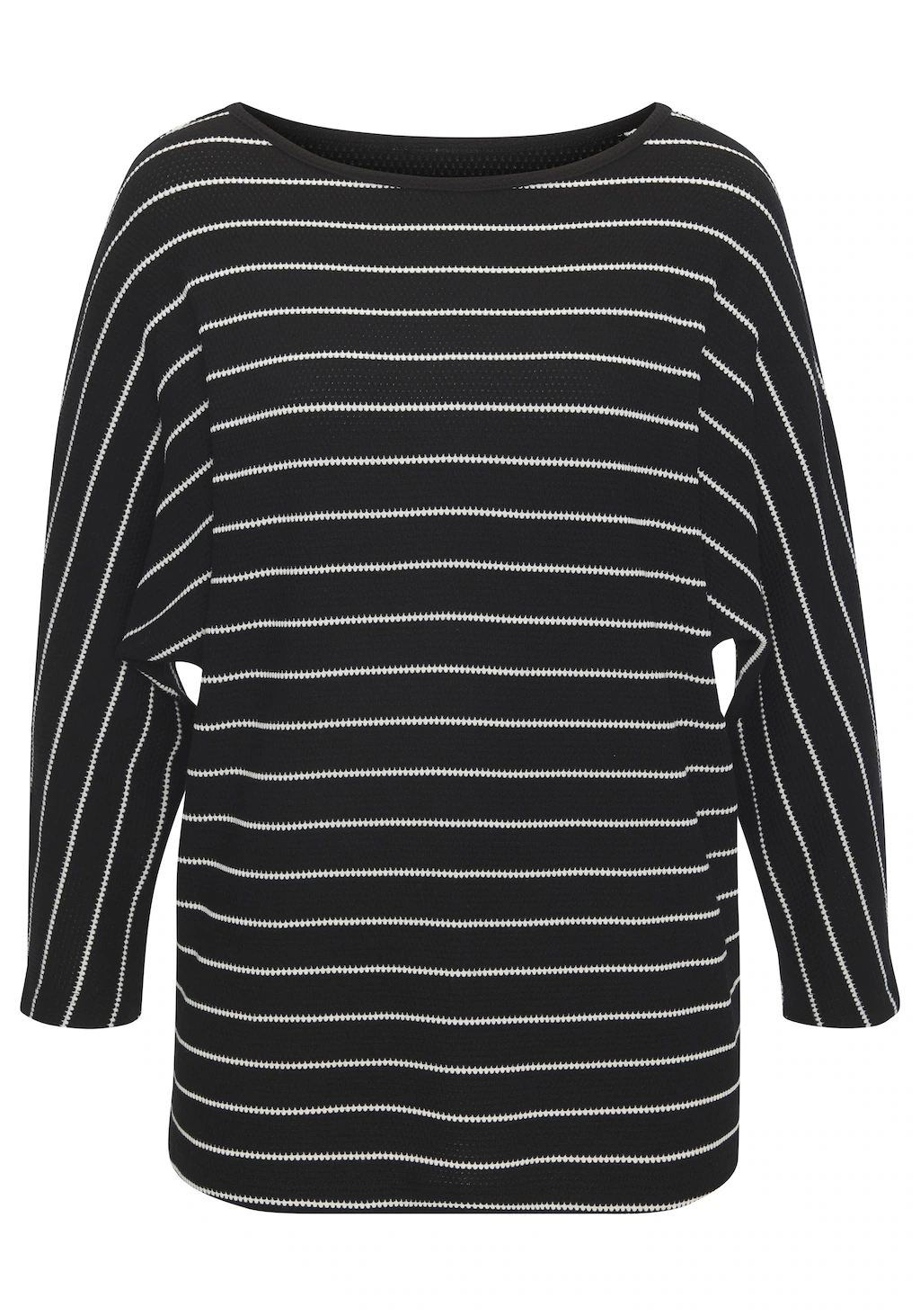 Vivance 3/4-Arm-Shirt "mit modischer Streifenstruktur", aus pflegeleichter günstig online kaufen