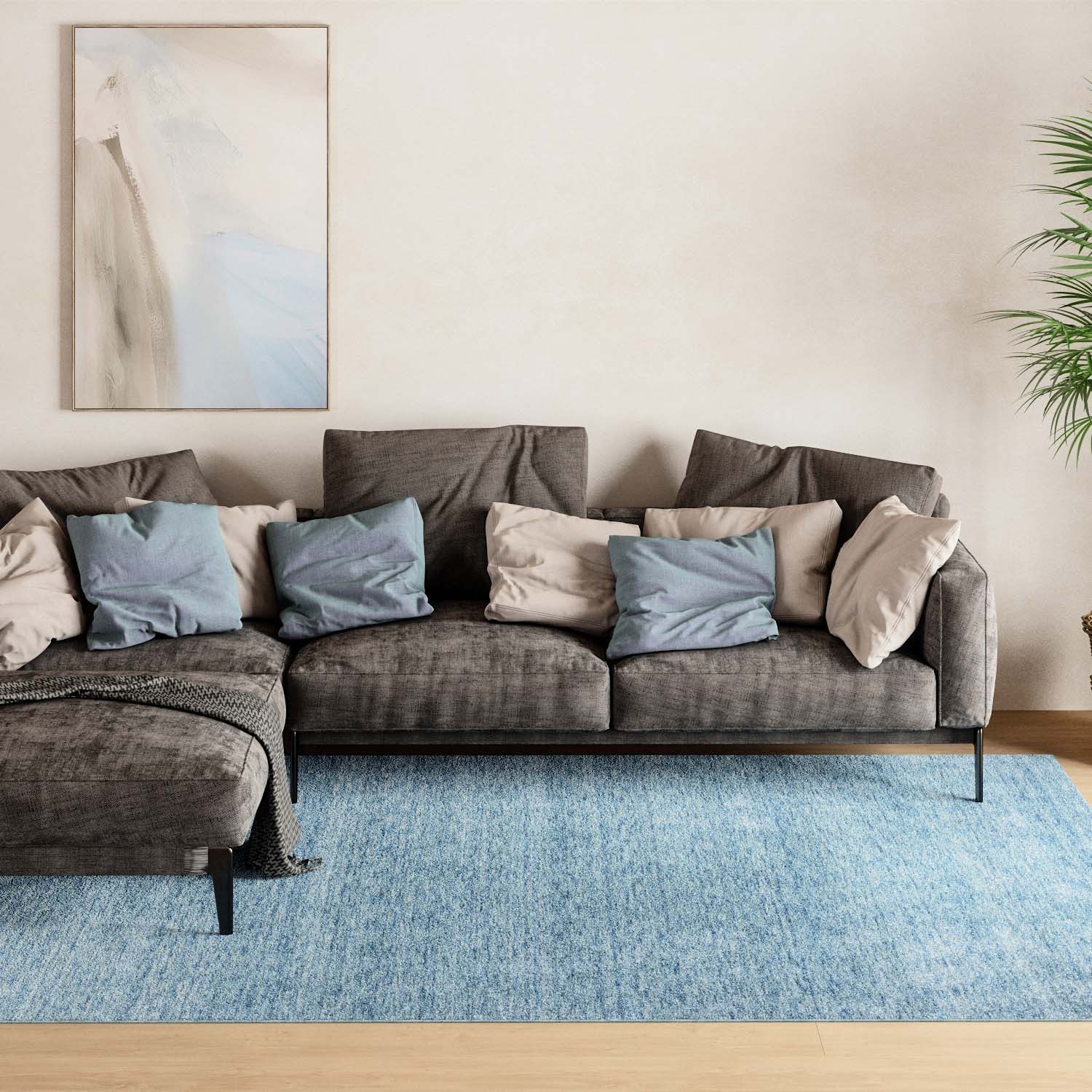 morgenland Wollteppich »Uni - Gabbeh Teppich - Softy«, rechteckig, 1,6 mm H günstig online kaufen
