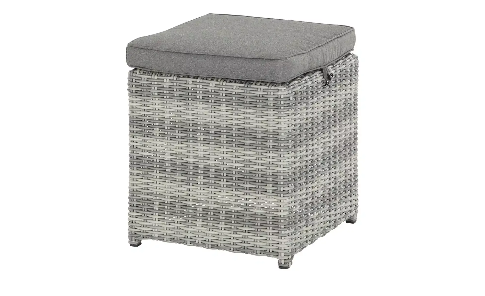 Hocker  Padua ¦ grau ¦ Maße (cm): B: 41,5 H: 40,5 T: 41.5 Garten > Gartenmö günstig online kaufen