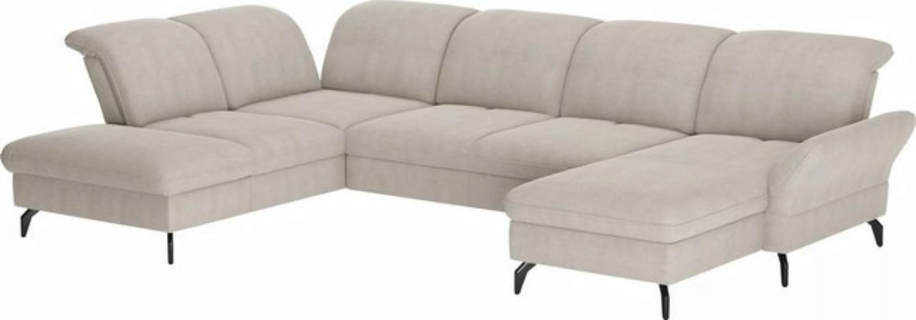 sit&more Wohnlandschaft "Leandro U-Form", Wahlweise mit Bett-, Kopfteil - u günstig online kaufen