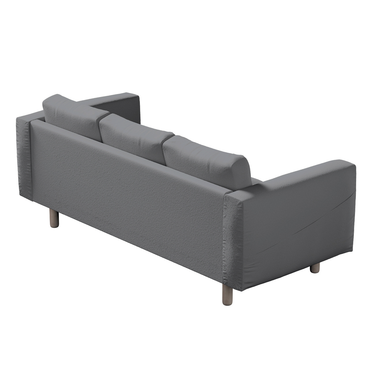 Bezug für Norsborg 3-Sitzer Sofa, grau, Norsborg 3-Sitzer Sofabezug, Bouclé günstig online kaufen