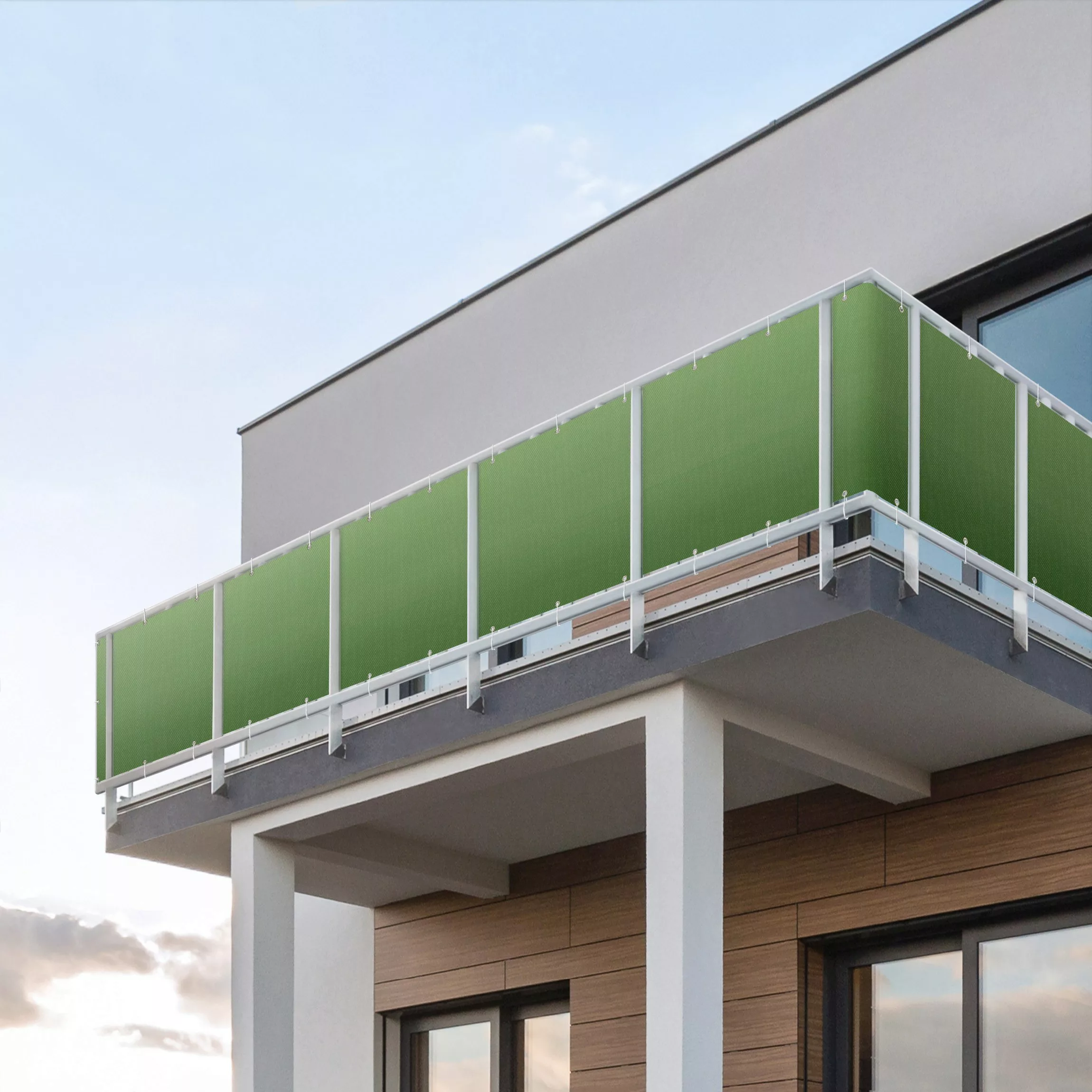 Balkon Sichtschutz Grüner Farbverlauf günstig online kaufen