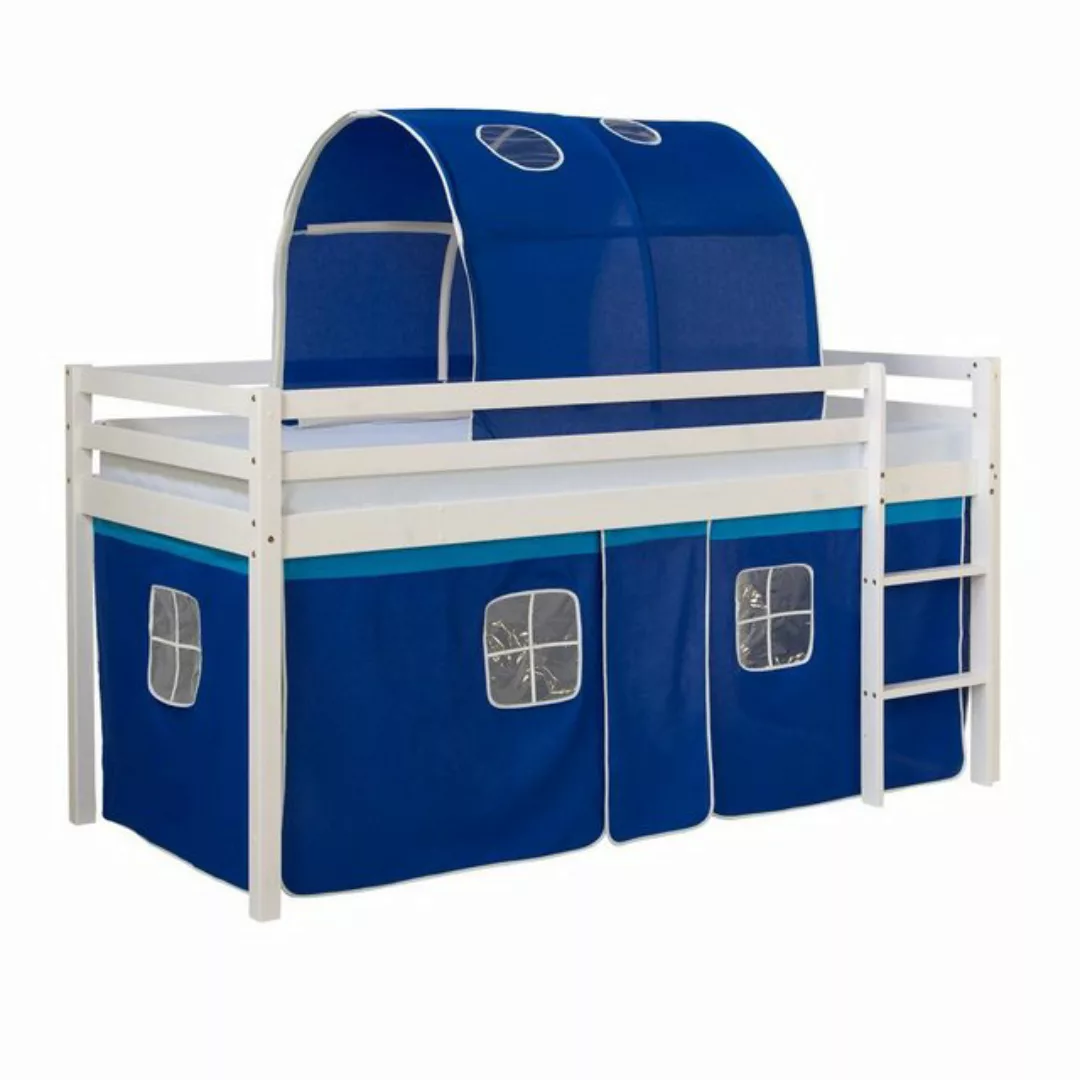 Homestyle4u Hochbett 90x200 cm Stockbett Kinderbett Holz Kiefer Spielbett m günstig online kaufen